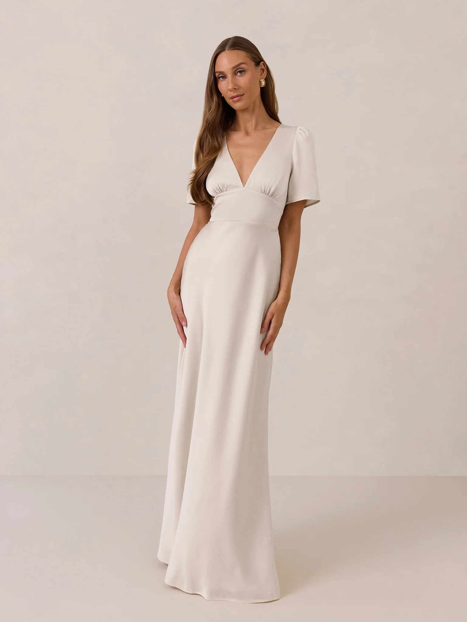 Ivory Satin Swatch - Image 3